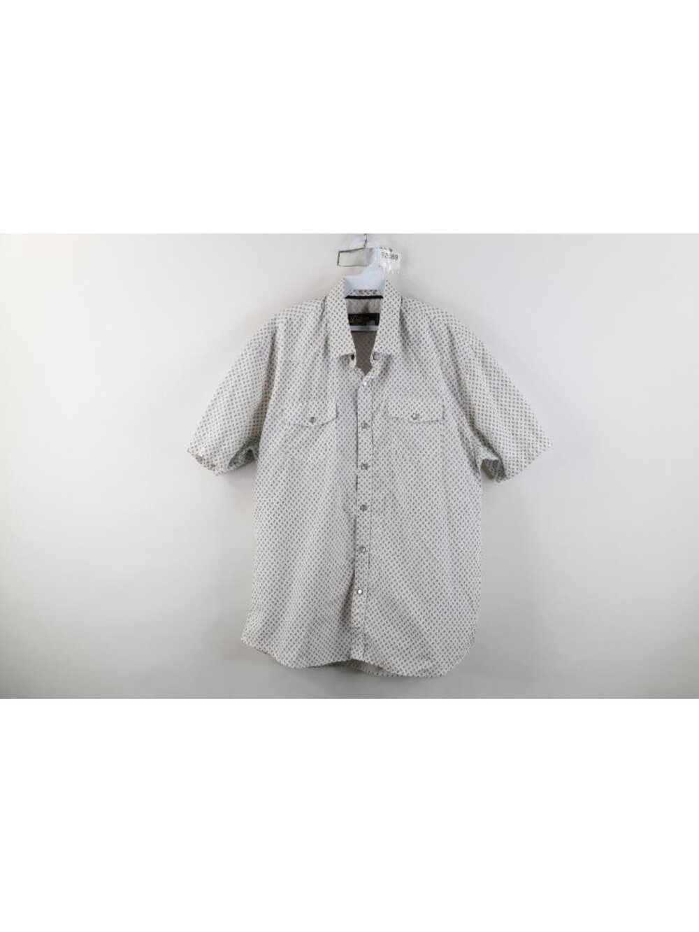 Vintage 90s Rockabilly Mens XL Western Paisley Cowboy Snap Button Collared Shirt